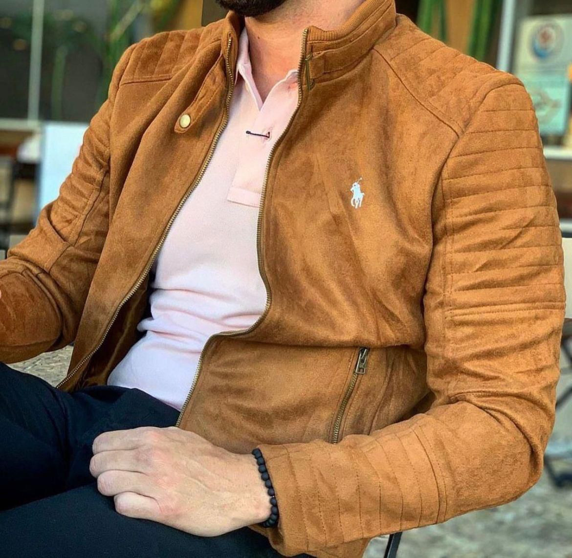 Jaqueta Ralph Lauren Suede